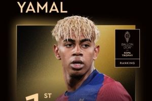 特巴斯：如果亚马尔是23岁也能获金球，他太年轻所以给了他科帕奖